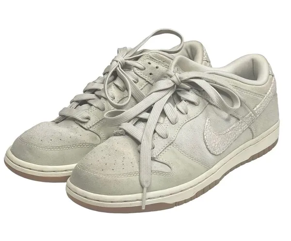 Nike VHTF: ✔︎ Dunk Low Skinny PRM Premium Sail Luster Basketball Sneakers ✔︎ 8.5 - Image 7