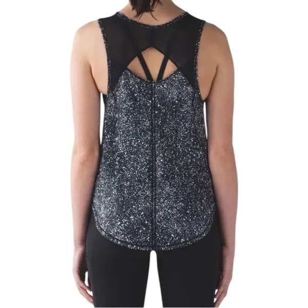 Lululemon Sculpt Tank Splatter White Black Size 6 Tank - Image 3