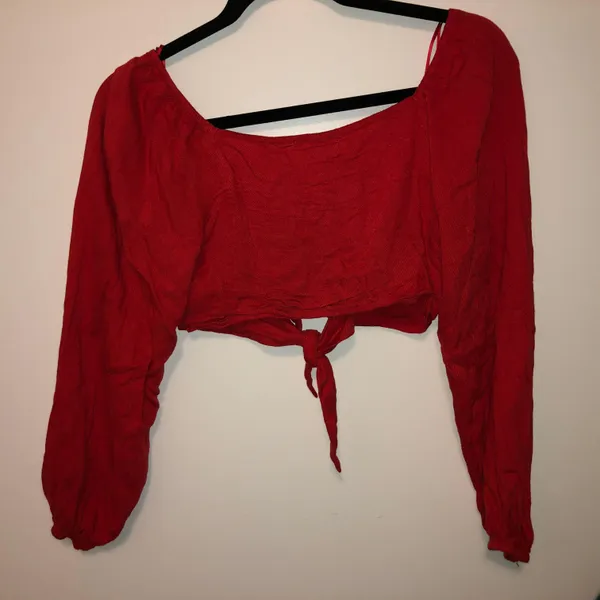 Cotton Candy LA Red Double Tie Top - Image 4