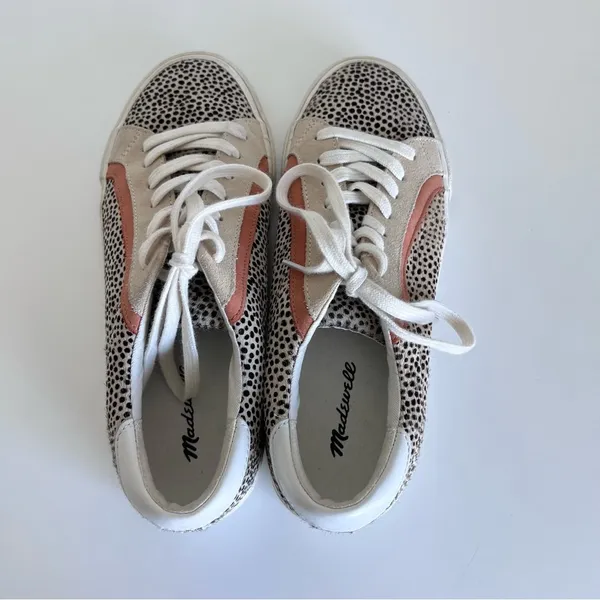 Madewell Sidewalk Low-Top Sneakers in‎ Spotted Calf Hair - Image 9