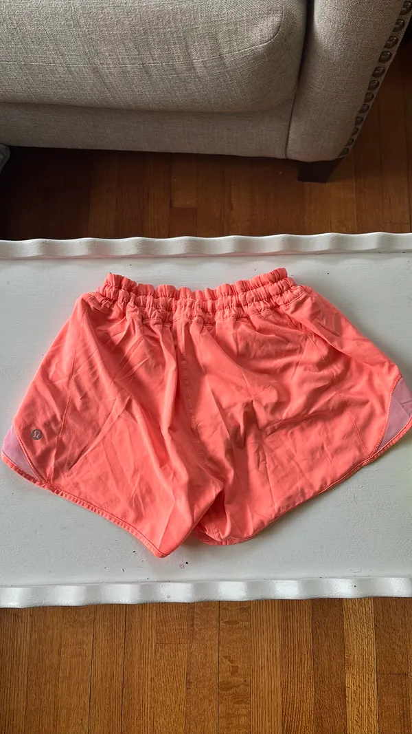 Orange Lululemon Hotty Hot Shorts 4" - Image 2