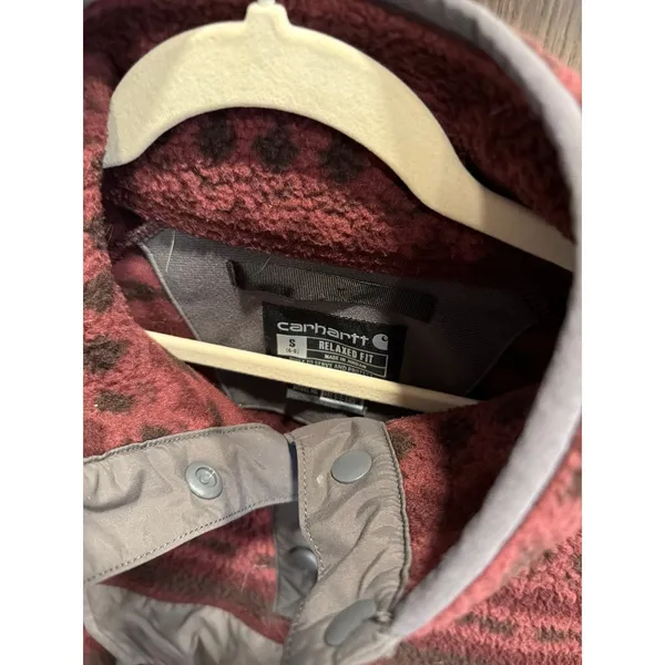 Carhartt women's fleece pullover size small - Image 3