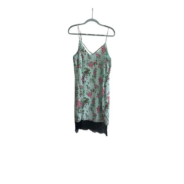 NWT Adelyn Rae Lydia Woven Printed Slip Dress Large Light Blue Size L - Image 3