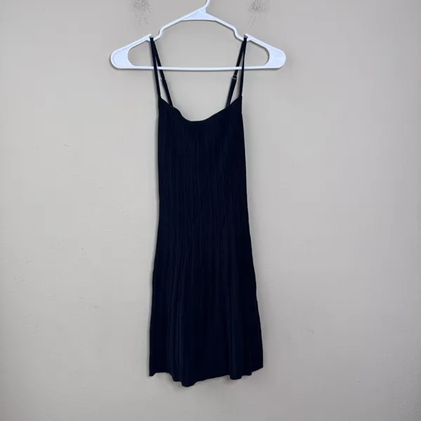 Abercrombie & Fitch Crossback Ribbed Elevated Knit Mini Dress - Image 2