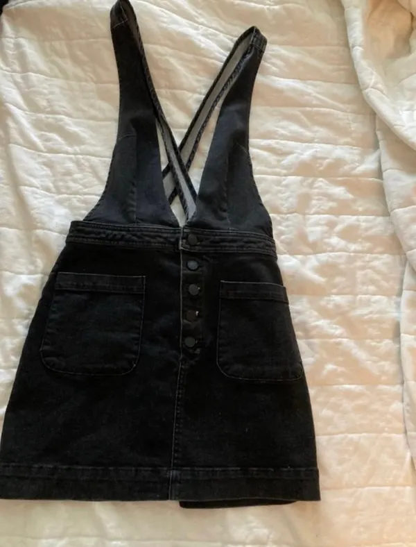 Free People Denim Jumper Dress - Image 2