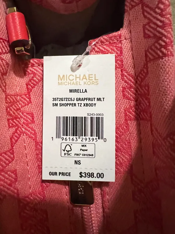 Michael Kors Mirella Small Shopper Top Zip Handbag | Crossbody Bag - Image 10