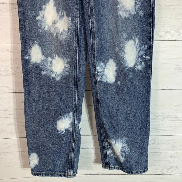 Pac Sun 90s boyfriend high rise straight leg bleached jeans sz 23 - Image 3