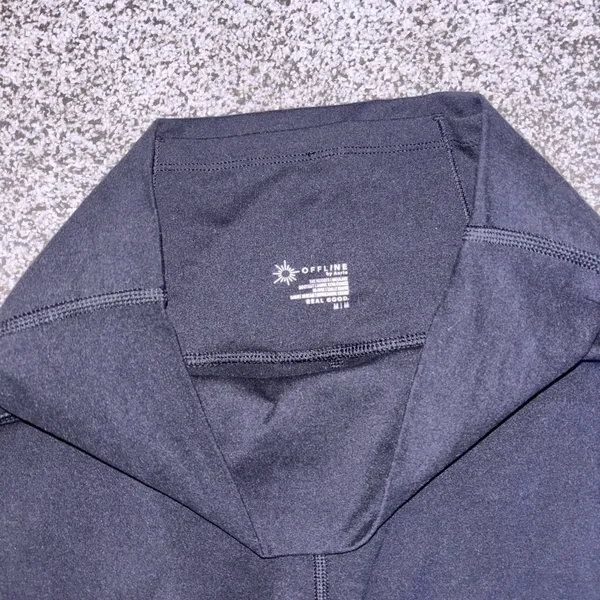 Aerie Black Flared Leggings - Image 3