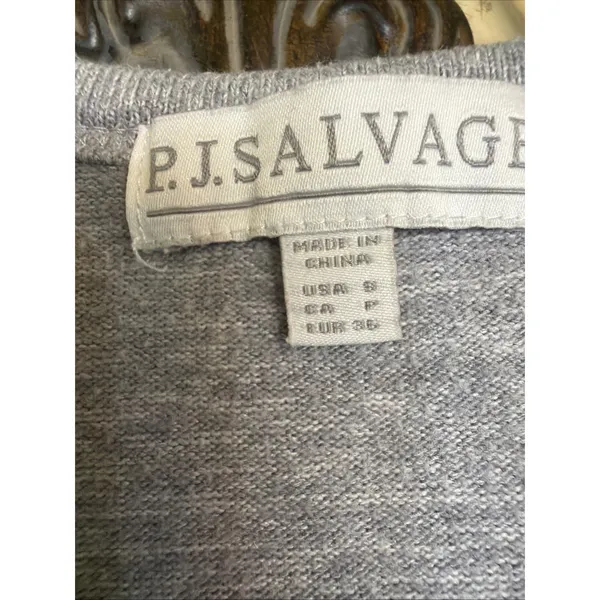 PJ Salvage Pajama Set Sz S Gray Pink Lightning Bolt Joggers Tank Pajamas Sleep - Image 4