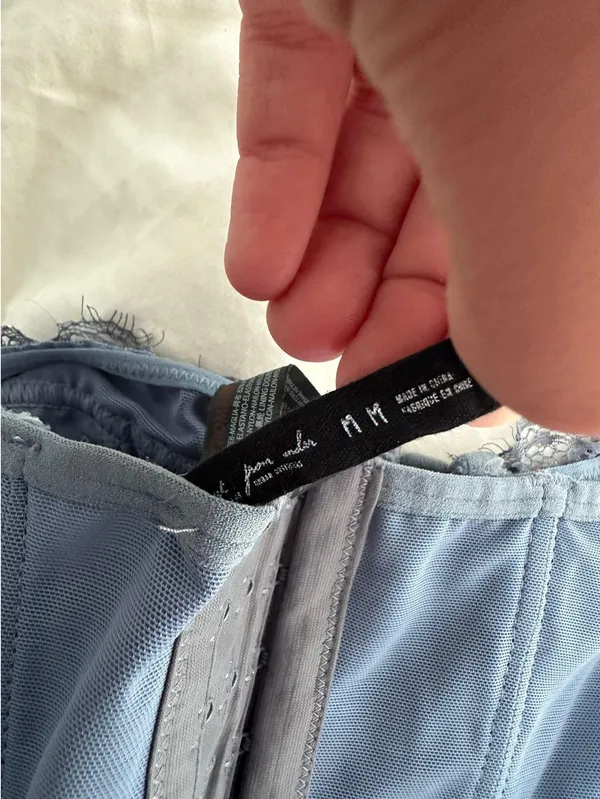 Urban Outfitters Blue/Grey Corset - Image 4