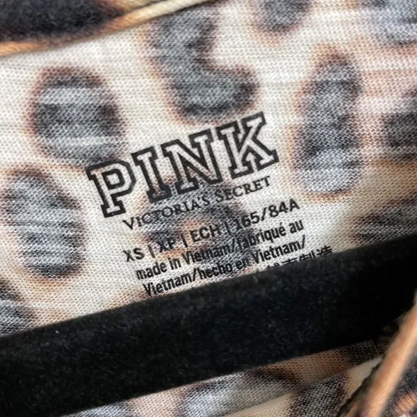PINK Victoria’s Secret cheetah/leopard print crew neck t-shirt, XS - Image 2
