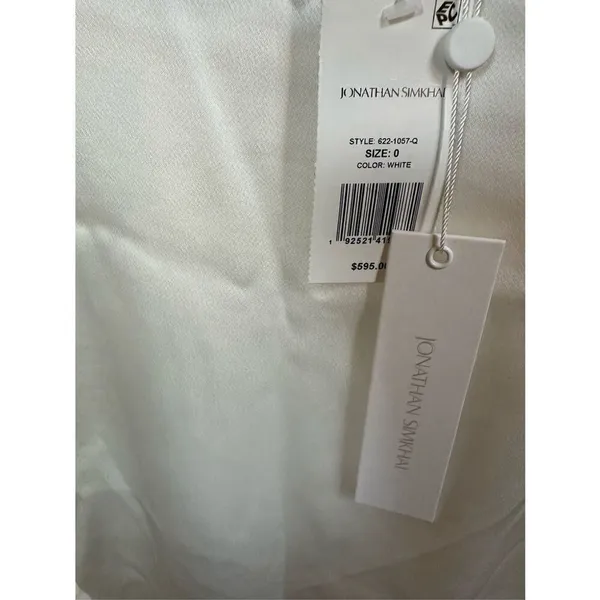 Jonathan Simkhai Kadence Bell Sleeve Mini Dress White-Size 0 - Image 8