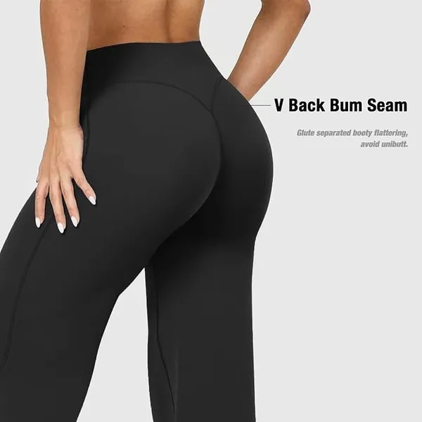Wide Leg Yoga Pants Straight Leg Legging - Image 3