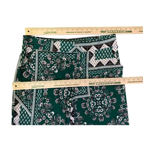 Maurices Pants Womens XL Used Green Black Casual Palazzo - Image 10