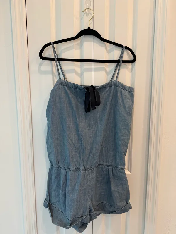 Seven7 Denim Cotton Romper - Image 2