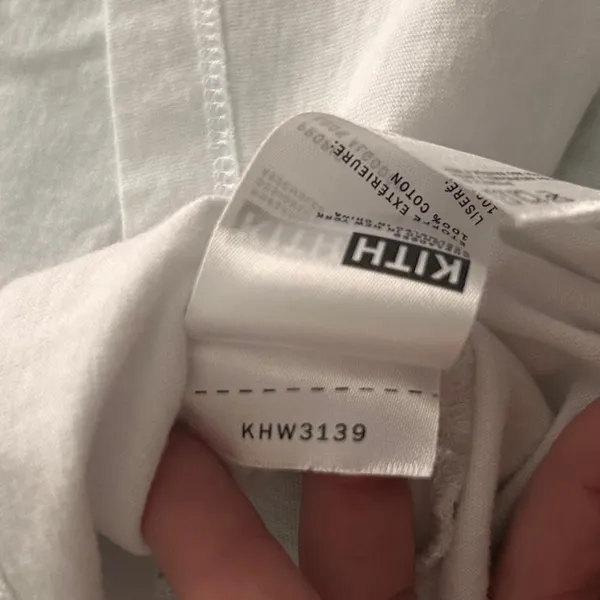 KITH cropped white logo baby tee | small - Image 6