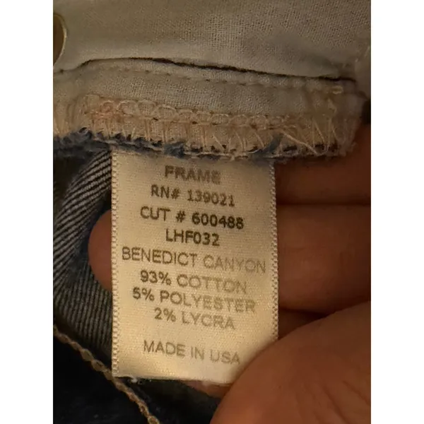 FRAME Le High‎ Flare Benedict Canyon Dark Wash High Rise Jeans Size 32 (30x30) - Image 5