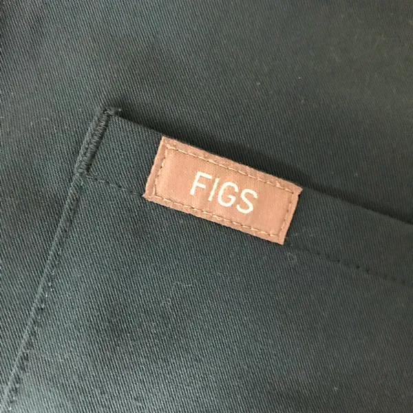 FIGS Teal Green V-Neck Scrub Top - Image 3