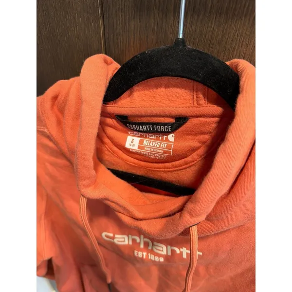 Carhartt‎ Women's Force Relaxed Fit Lightweight Graphic Hoodie small - Image 2