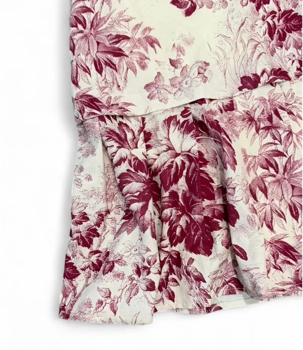 fab'rik Toile Pink Floral Mini Dress Small - Image 5