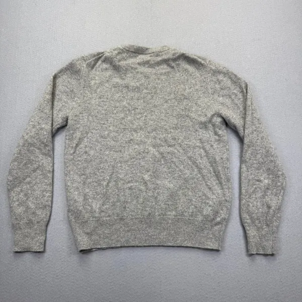 Quince Mongolian Cashmere Crewneck Sweater Heather Grey LB1055-SGK001‎ Size M - Image 8
