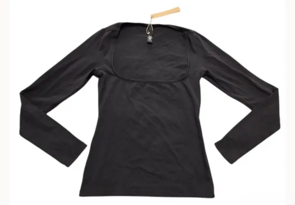 SKIMS Scoop Neck Long Sleeve T-Shirt S - Image 4
