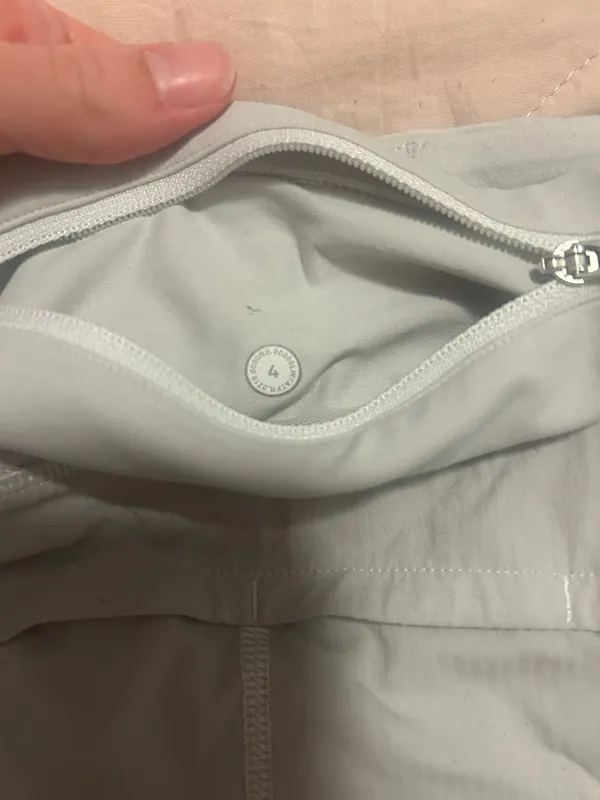 White Lululemon Speed Up Shorts 2.5" - Image 4