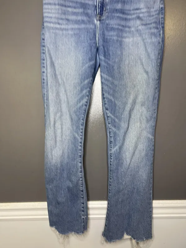 Abercrombie & Fitch Simone High Rise Ankle Flare Jeans Womens 6R Light Denim - Image 3