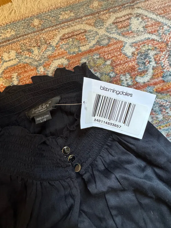 Bloomingdales Black mini dress Belldini - Image 6
