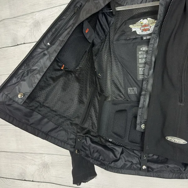 Harley-Davidson‎ Womens FXRG Padded Riding Jacket Black Medium 98366-05VW Biker - Image 6