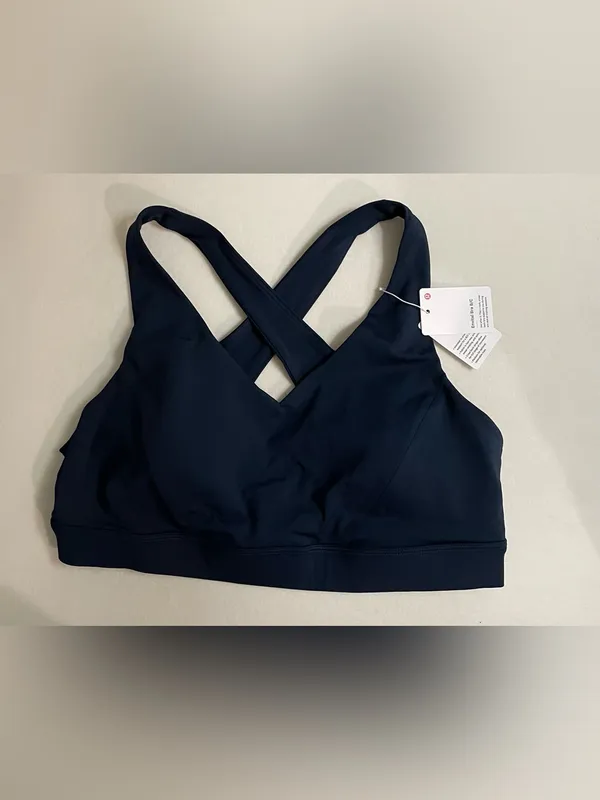 Lululemon athletica NWT Envital Bra Navy Cross-Back Sports Bra Size 10 B/C - Image 3