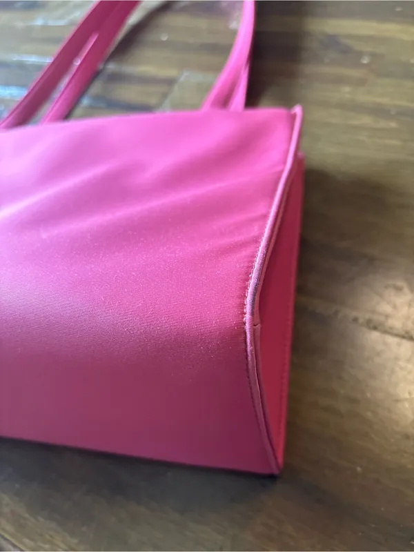 Vintage Kate Spade Pink Nylon Shoulder Bag Icon Sam Barbie Y2K Logo Coquette - Image 11