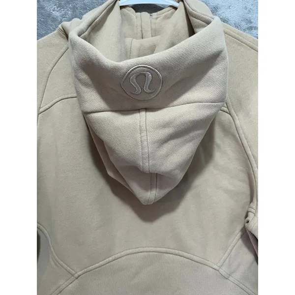 Lululemon Scuba Oversized Half Zip Hoodie Trench Tan Cotton Blend Women’s XS/S - Image 5