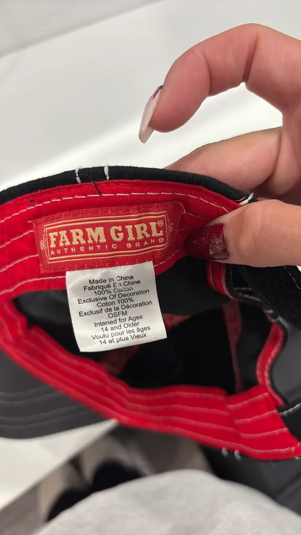 Farm Girl Brand hat Black - Image 2