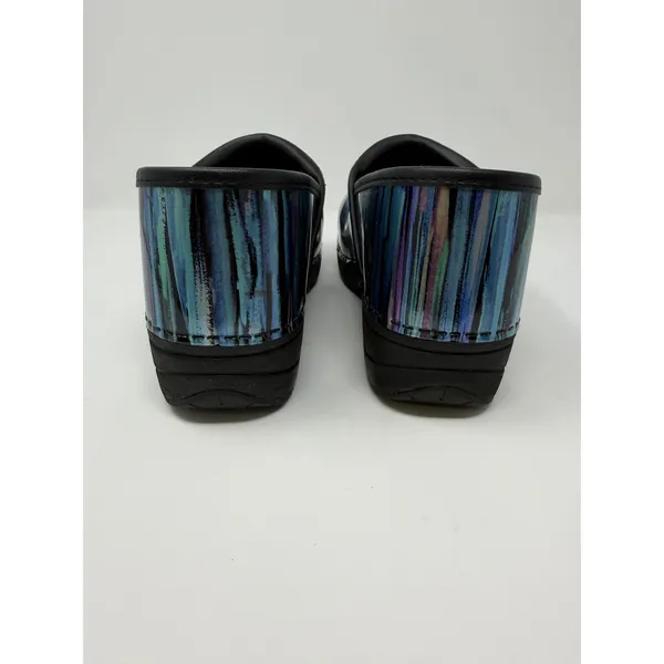Dansko XP 2.0 Blue Purple Iridescent Metallic Clogs Professional Nursing Shoes - Image 4