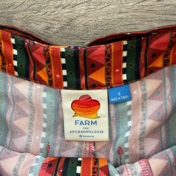 FARM Rio for Anthropologie Gemma Tribal Print Shorts size‎ small - Image 7