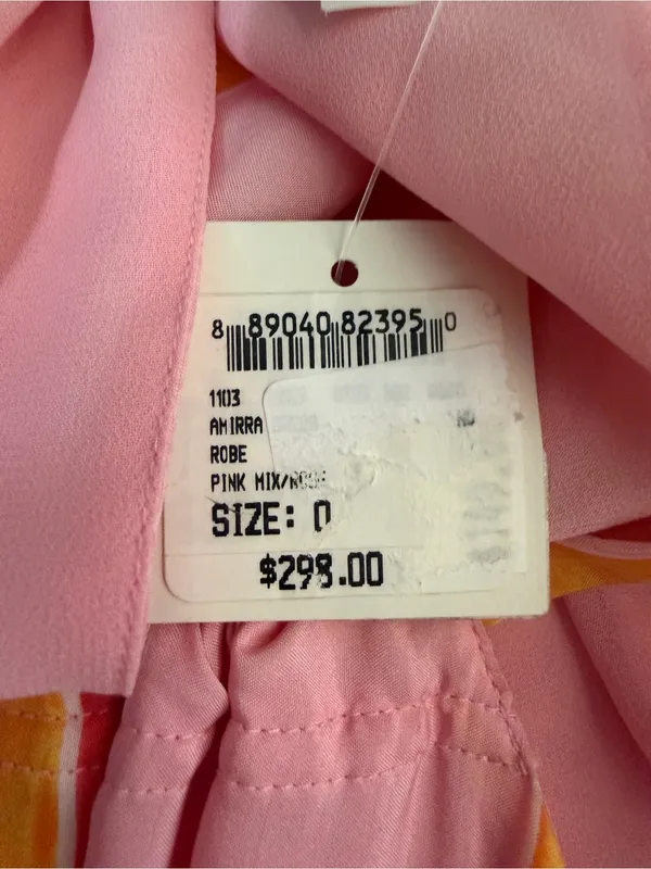 NWT Club Monaco Amirra Candy Striped silk midi coquette Barbie cottage dress 0 - Image 7