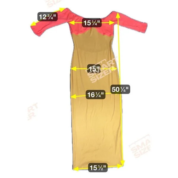 Unbranded Women Size Large Yellow Orange‎ Colorblock Backless Maxi Bodycon Dress - Image 7
