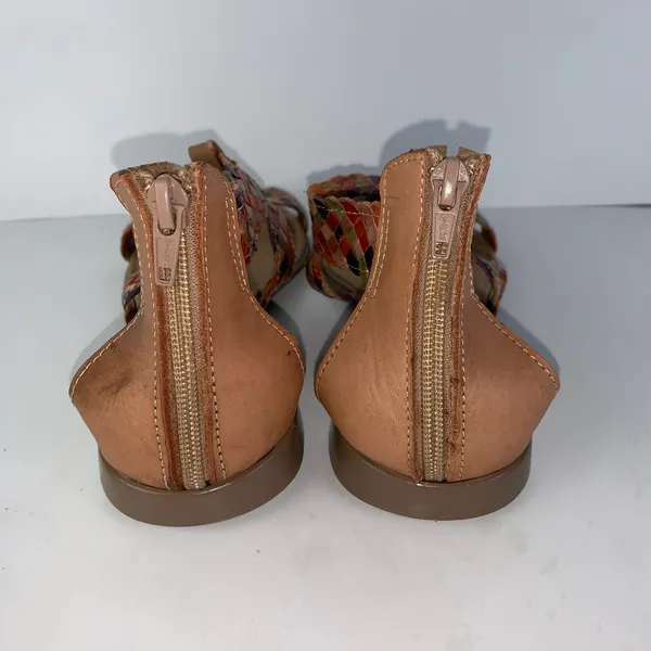 Mexican Huarache sandals colorful straps womens size 8 - Image 5