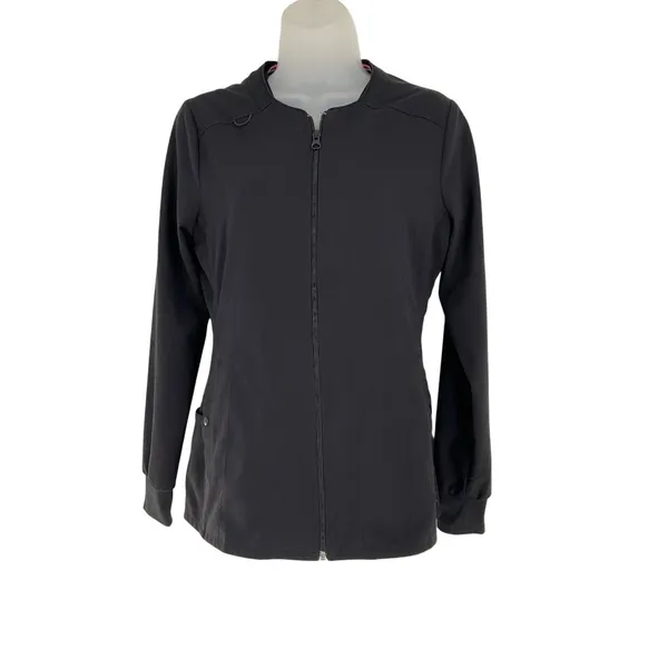 Vince Camuto Womens Black Scrub Jacket & Top Set XS Polyester/Spandex Blend - Image 14