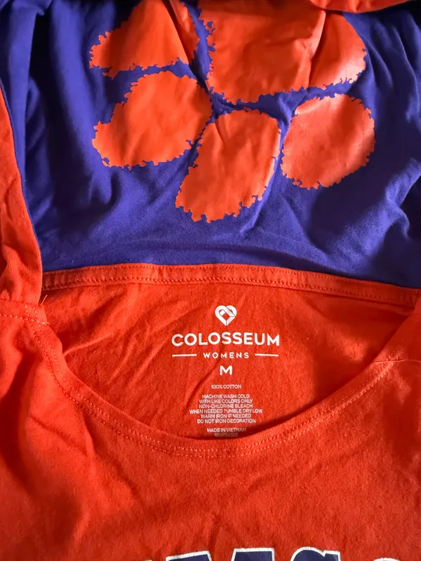 Colosseum Clemson University long sleeve shirt with hood - Image 2