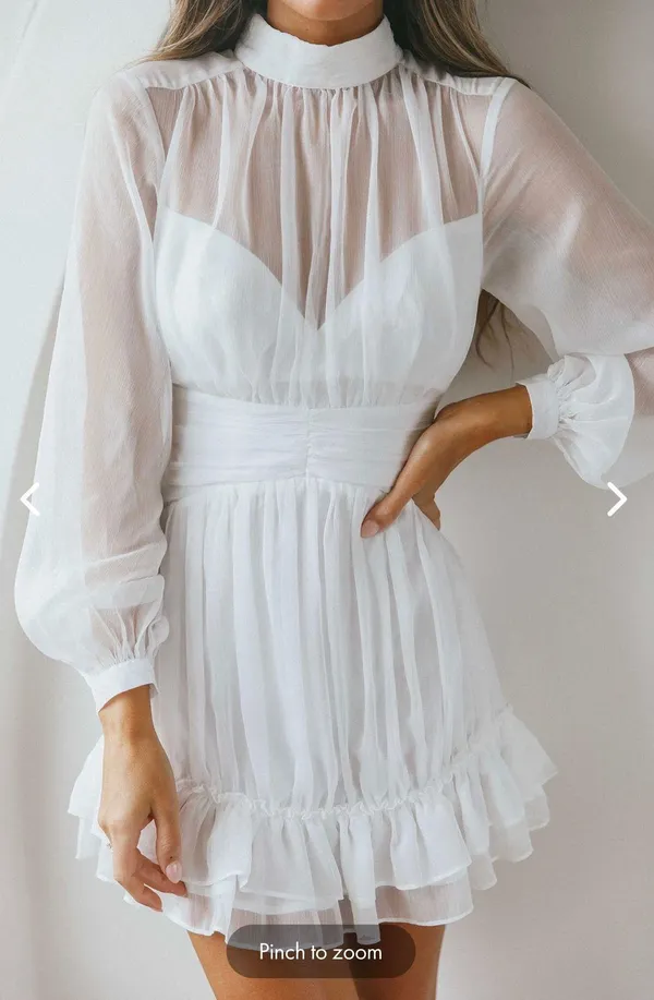Selfie Leslie White Dress - Image 2
