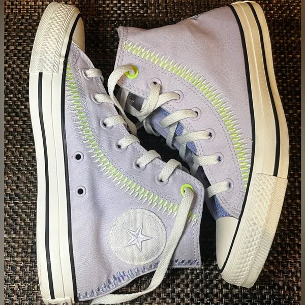 Converse Chuck Taylor All Star Vapor High Top Lavender Green A06010C Size 8 - Image 8