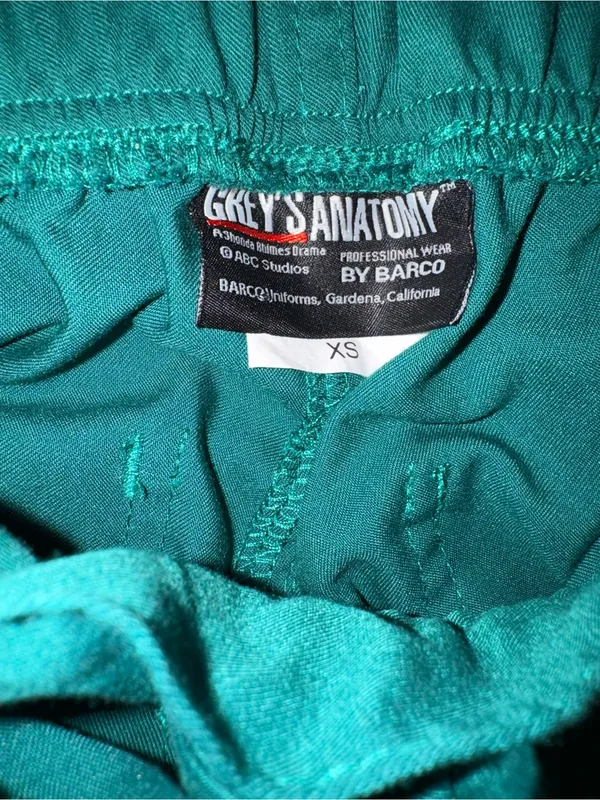 Grey’s Anatomy by Barco Scrub Pants Women’s XS – Green, NWOT - Image 5