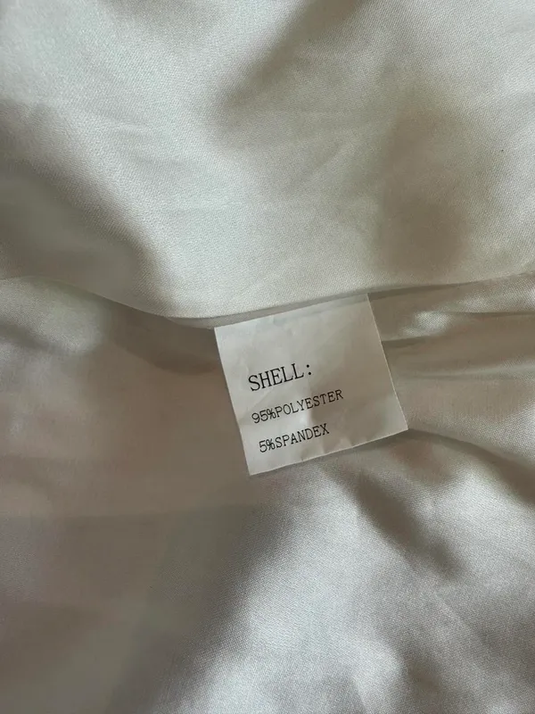 FOROLAV White Chiffon Puff Sleeve Tie-Back Mini Dress - Image 7