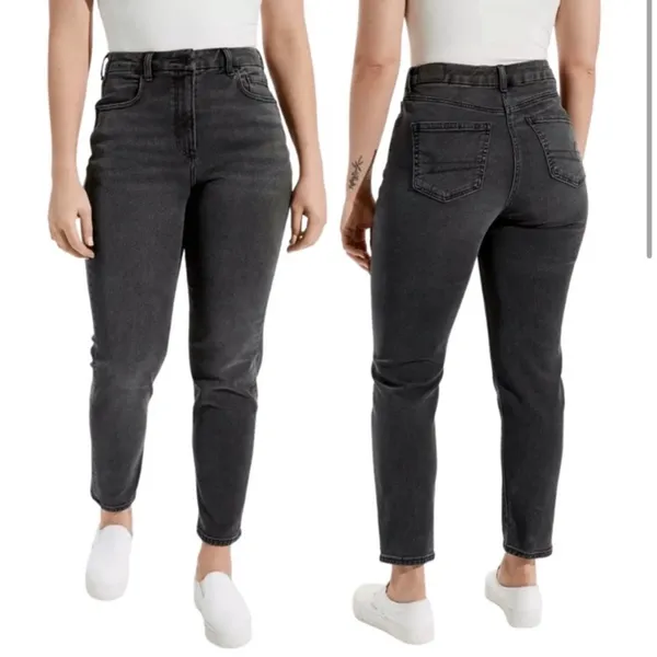 American Eagle Outfitters Black Mom Straight Jeans - Image 2