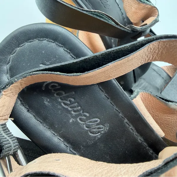 Madewell Irving Black Leather T Strap Platform Clog Heels Women’s 9.5 F0089 - Image 12