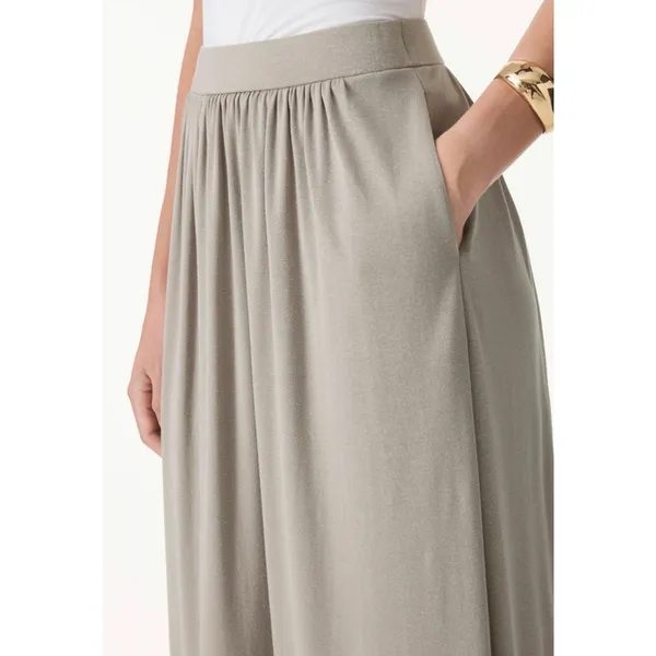 NWT OGL Women’s Large Smoky Navy Midi Skirt A-Line Pull-On Casual Comfort - Image 6