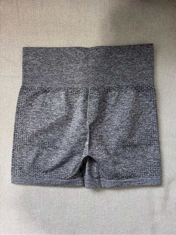 Gymshark Seamless High-Rise Workout Shorts - Gray - Image 3