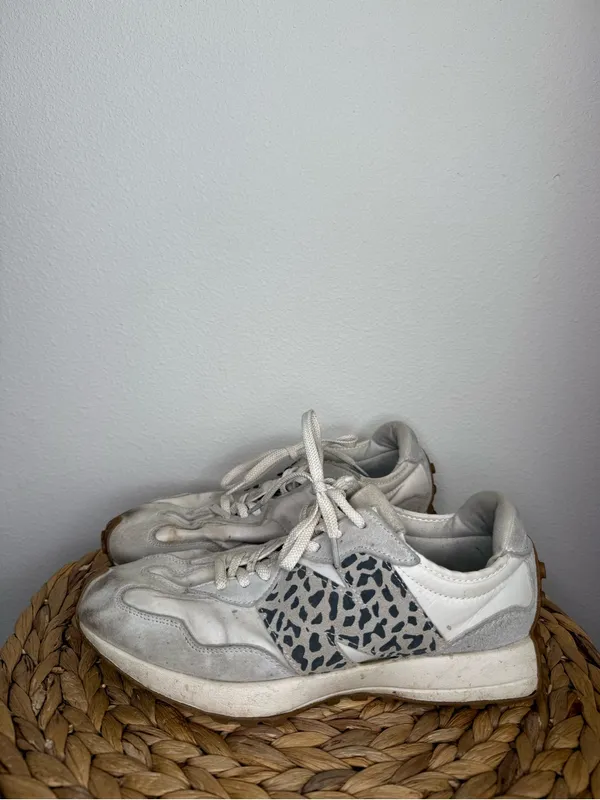 New Balance 327 "Sea Salt" Leopard Print Sneakers - Image 2